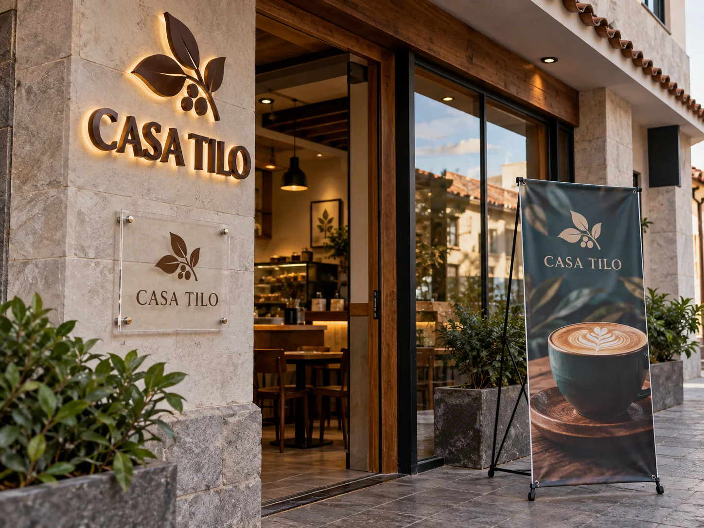 Muestra conceptual: Letrero luminoso · Casa Tilo
