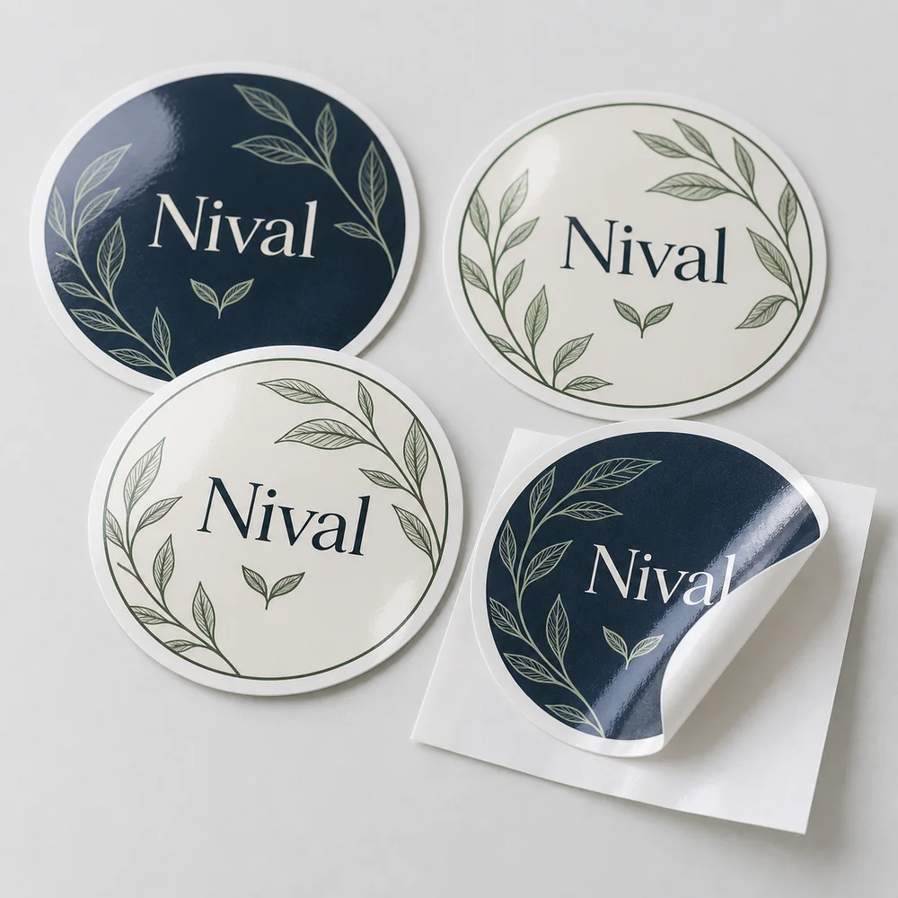 Referencia conceptual para Stickers circulares