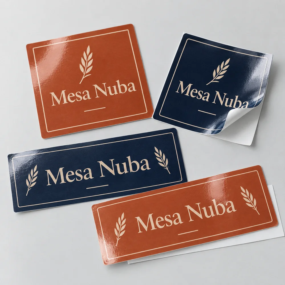 Referencia conceptual para Stickers cuadrados y rectangulares